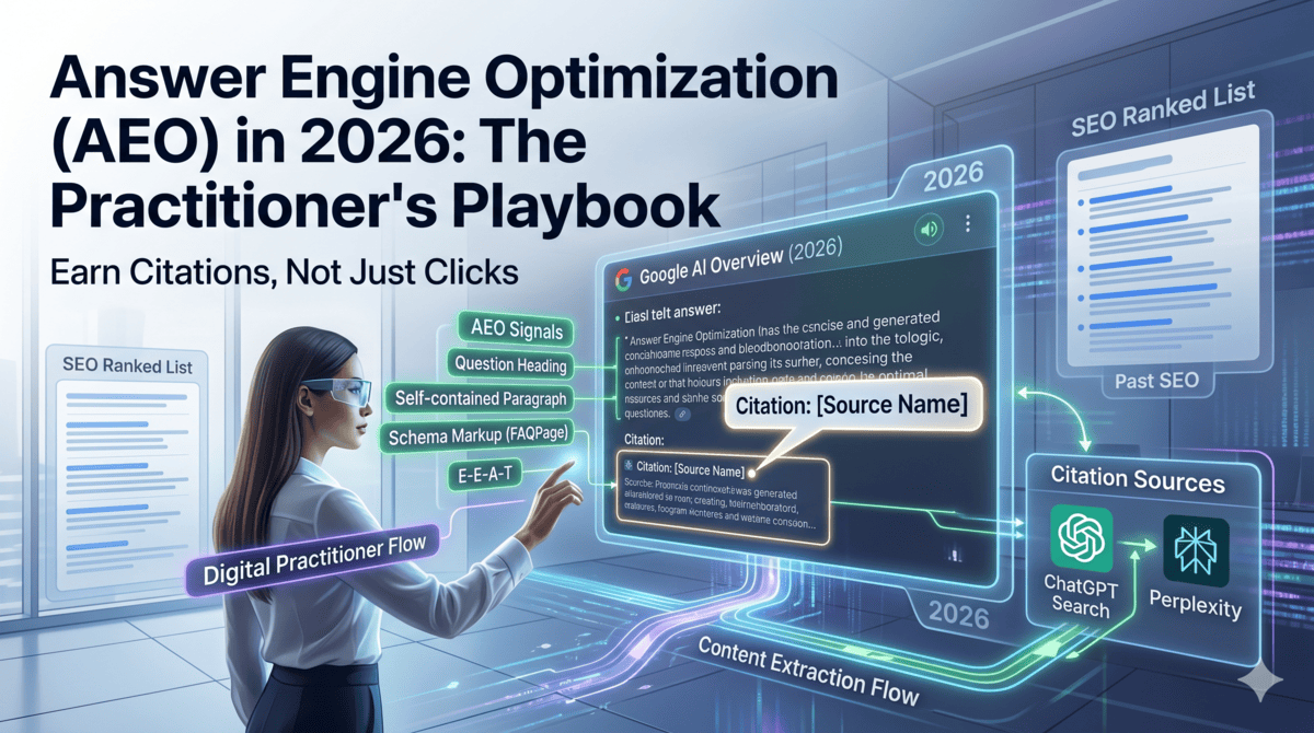 Answer Engine Optimization (2026 AEO Playbook)